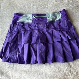 Lululemon Run: Pace Setter Skort Bold Stripe Power Purple